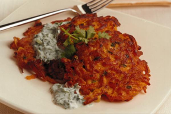 辣番薯薄煎饼（Spicy Sweet Potato Pancakes）