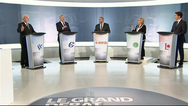 5党魁法语电视辩论火药味十足