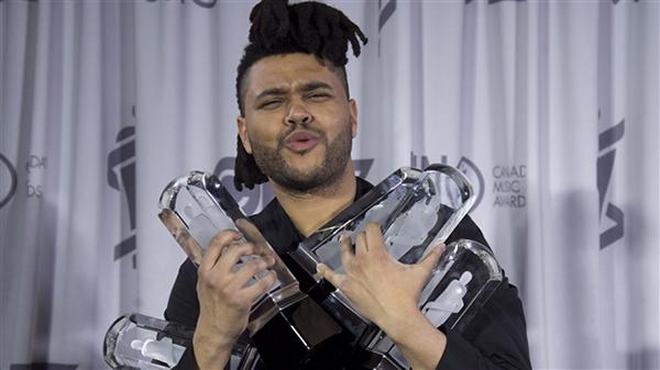 2016年加拿大朱诺奖：歌手The Weeknd横扫五奖成最大赢家