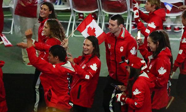 加拿大队在里约奥运会闭幕式上（图片集）