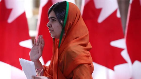玛拉拉.尤素福扎伊成为加拿大荣誉公民，在议会发表演讲