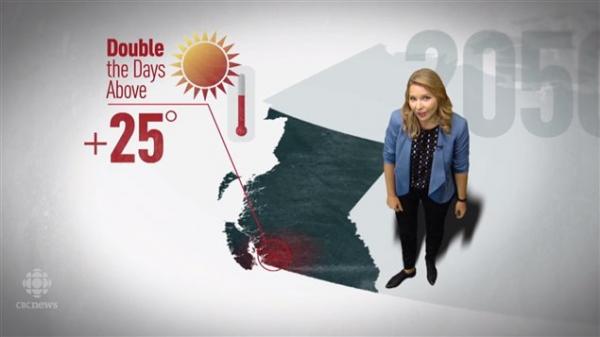 33年后气候变暖可能让BC省变成这样