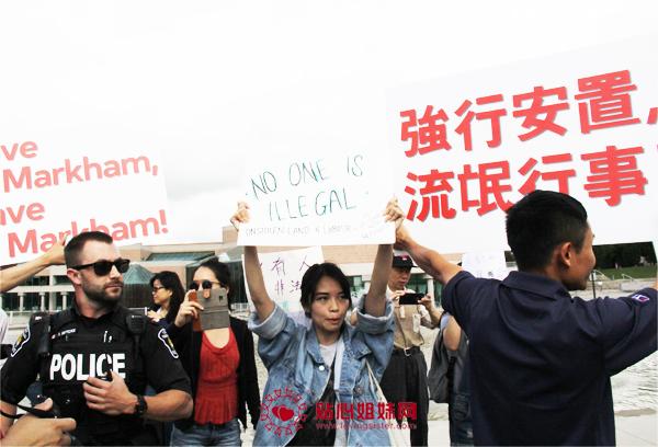 是否回应多伦多市的请求安置难民申请者 万锦市出现抗议和反抗议