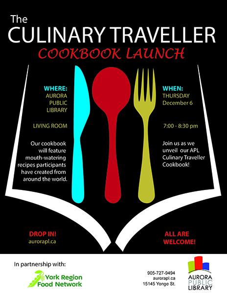 奥罗拉公共图书馆12月6日举行“世界美食食谱”发布会